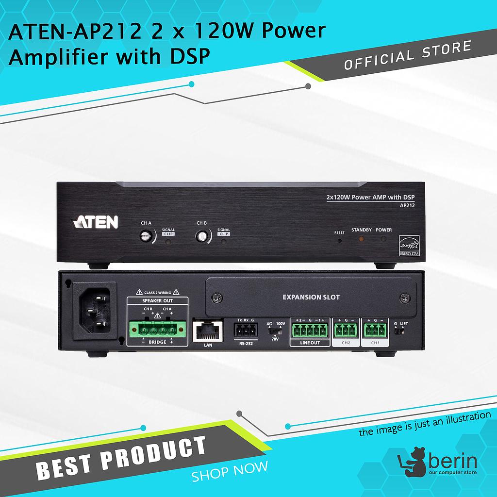 ATEN-AP212 2 x 120W Power Amplifier with DSP