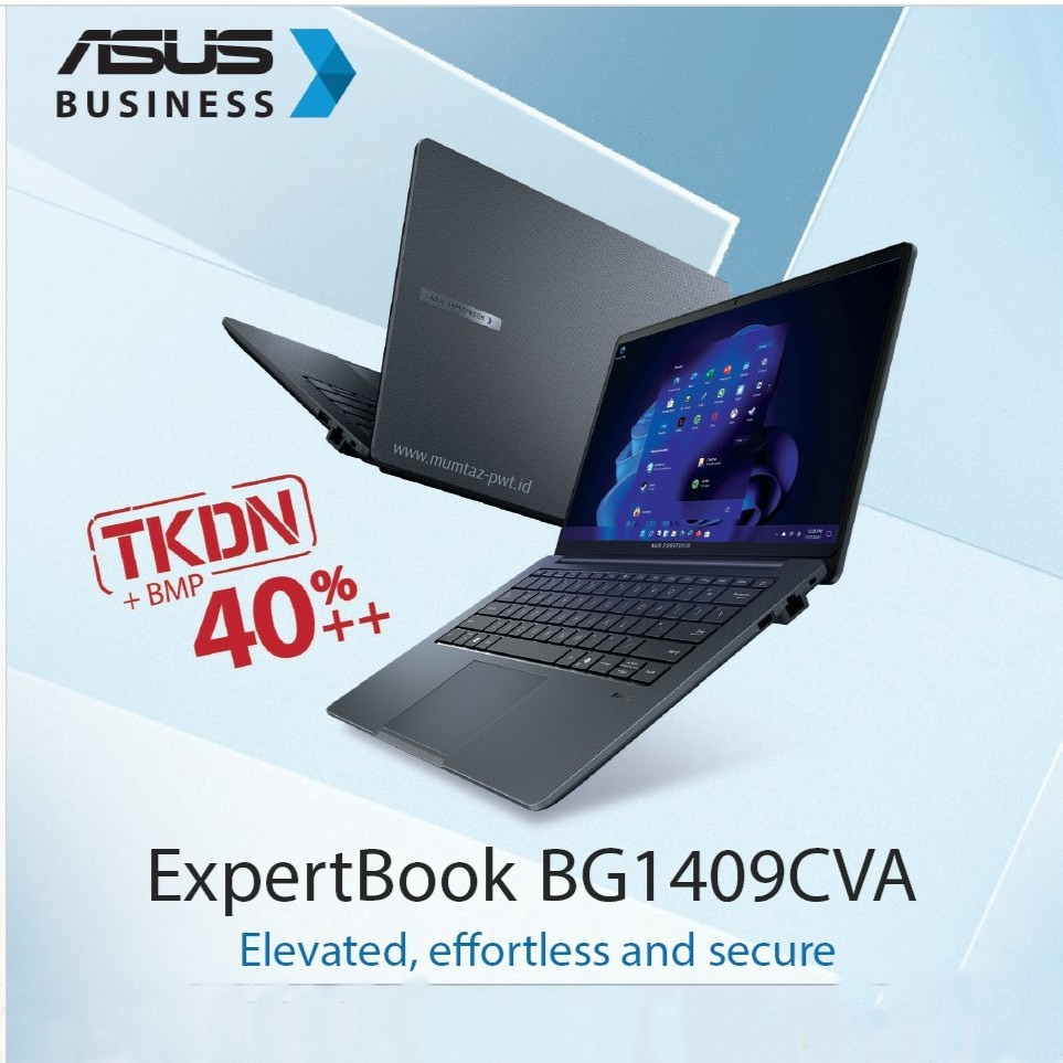 Asus Expertbook BG1409CVA-S67850W (Intel Core i7-1355U/8GB/512GB/Intel UHD Graphics/14" FHD/Win11 Home/TKDN=30.31%)