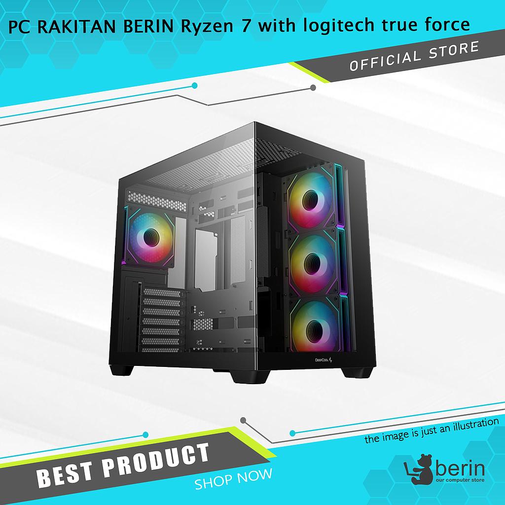PC RAKITAN BERIN Ryzen 7 with logitech true force