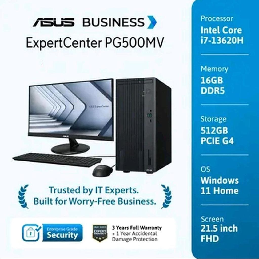 Asus PC Desktop DG500MV-715W (Intel Core i7-13620H/16GB/512GB SSD/Win 11/Monitor 21.5&quot;/TKDN=28.51%)