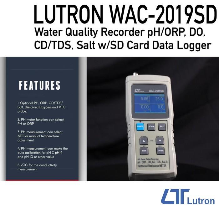 Lutron WAC-2019SD pH/ORP DO CD/TDS SALT - alternatif WA-2017SD YSI Horiba U-50 U-52