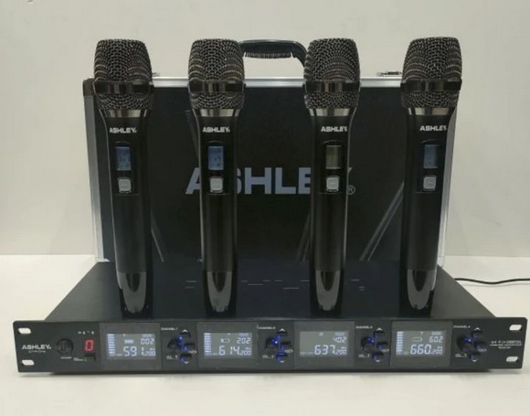 Mic Wireless Ashley CT4 One Ori Hardcase CT 4 Handle Anti Feedback