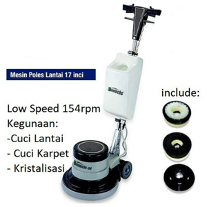 Mesin Poles Lantai Polisher Floor Polisher 154 Rpm 17inch