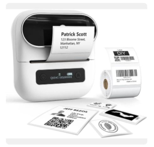 Phomemo M220 Mini Portable Thermal Printer Self-Adhesive Sticker Label Maker with Bluetooth Pocket-Sized for 75mm Printing Width