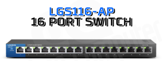 LINKSYS Switch Hub LGS116-AP 16-Ports| Non TKDN