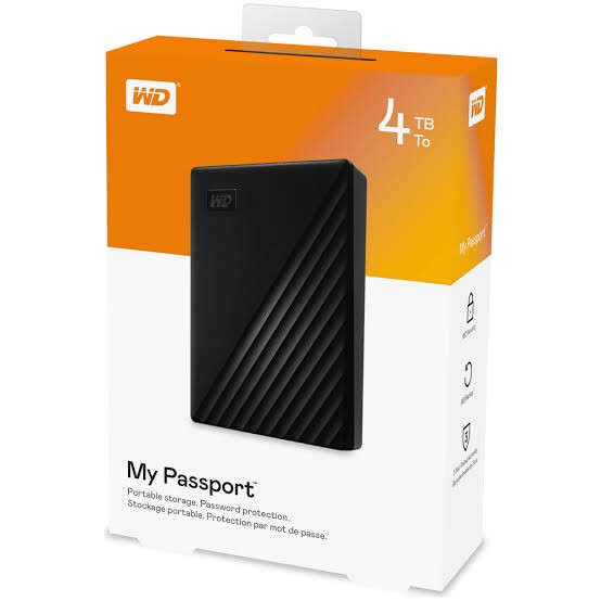 WD External My Passport New 4TB 2,5 Inch USB 3.0 (Non TKDN)