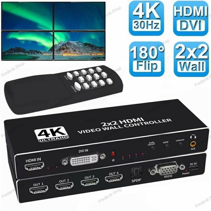 2x2 HDMI Video Wall Controller