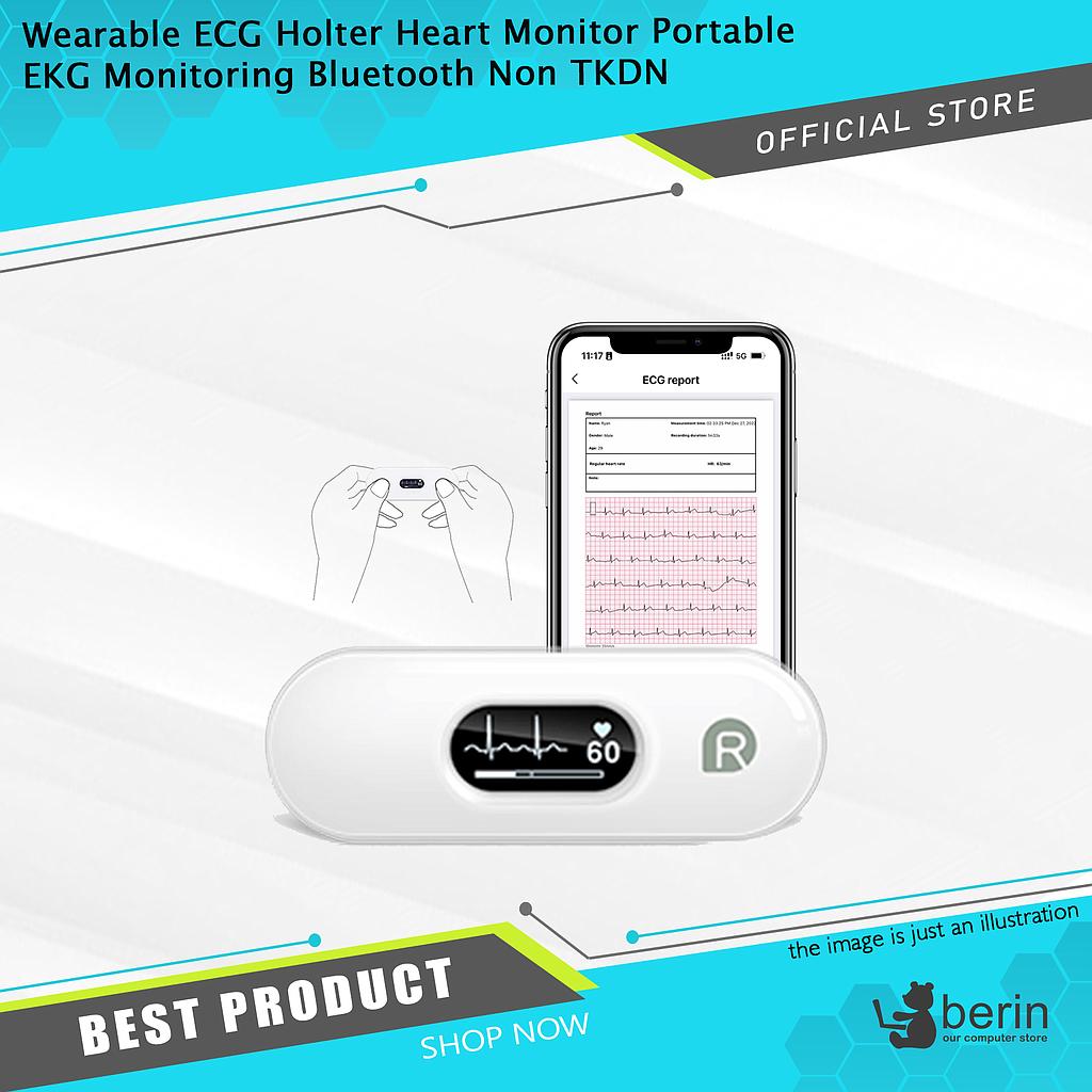 Wearable ECG Holter Heart Monitor Portable EKG Monitoring Bluetooth Non TKDN