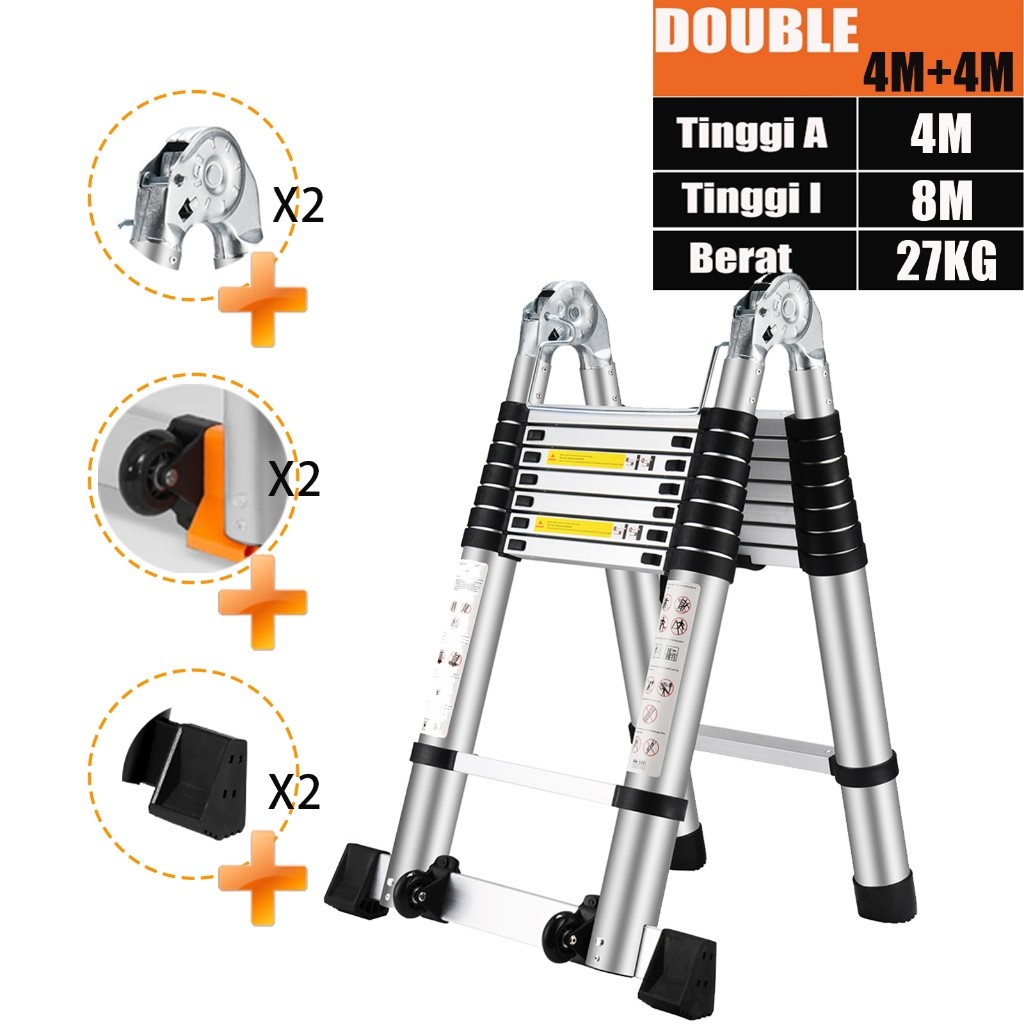 IXCE Telescopic Tangga Lipat-8M Adjustable (Produk Lokal)