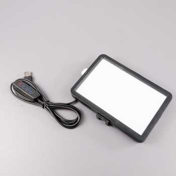 SLF Lampu Flat LED Lighting 6 Inch + Mini Tripod + 4 Filter Fill Light 15W | Non TKDN