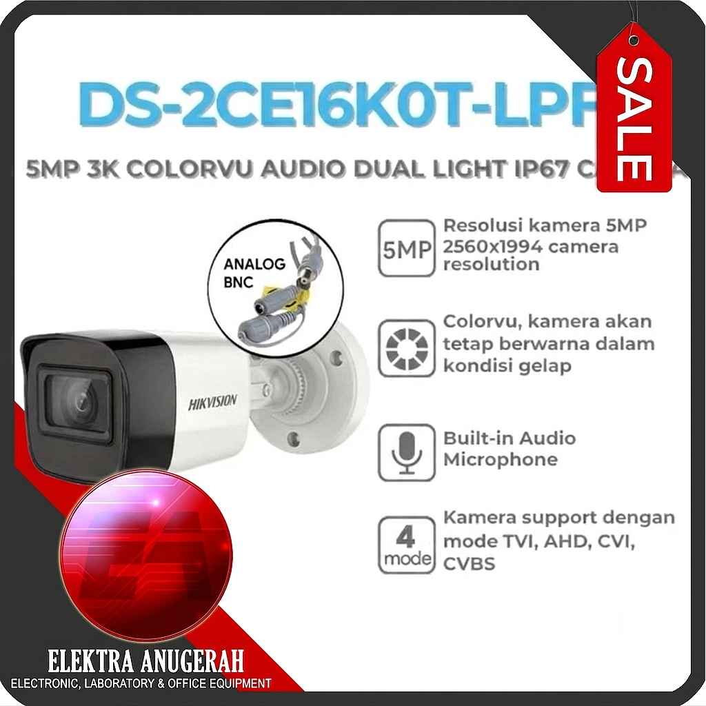 Kamera CCTV Outdoor HIKVISION DS-2CE16K0T