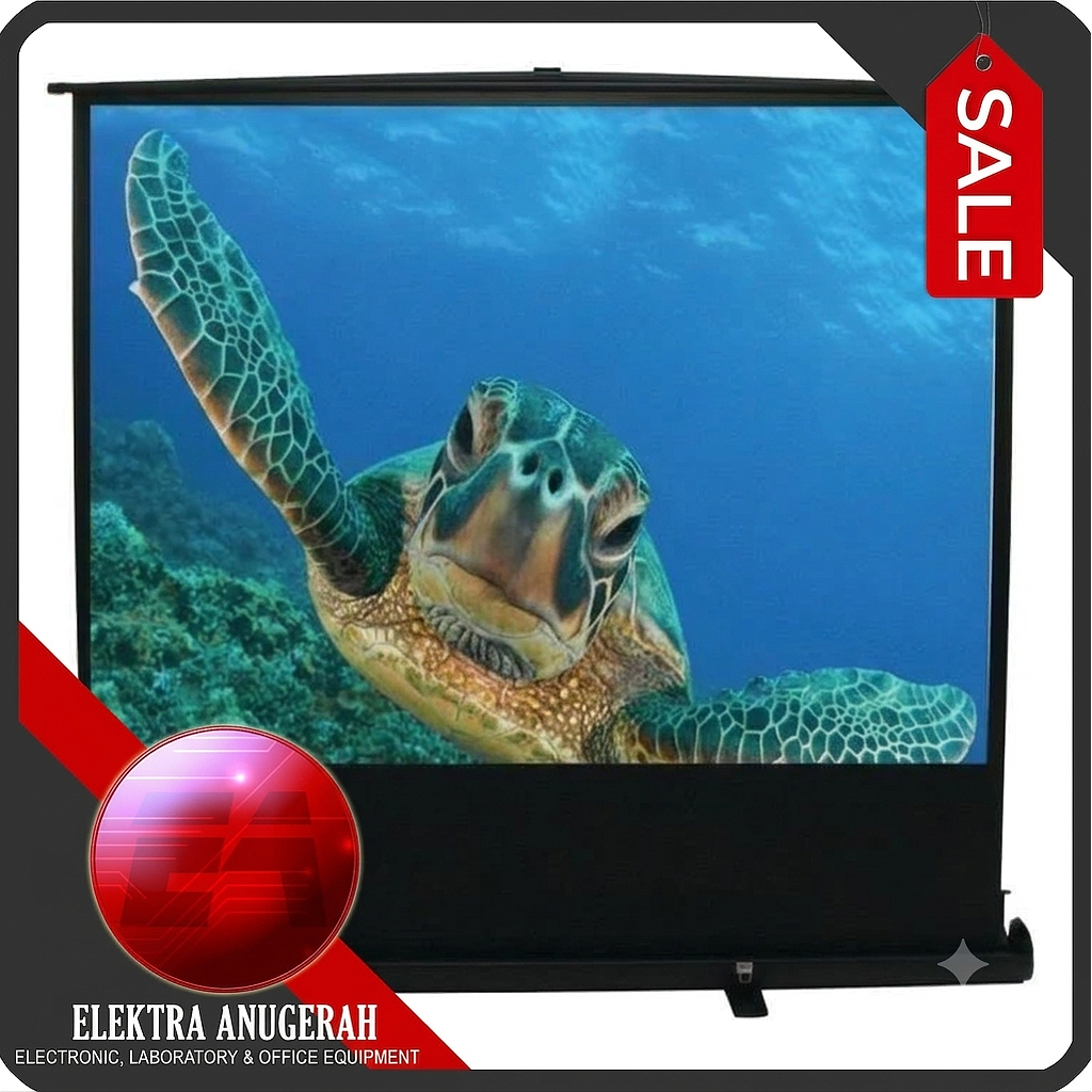 Manual Floor screen projector portable 100" -