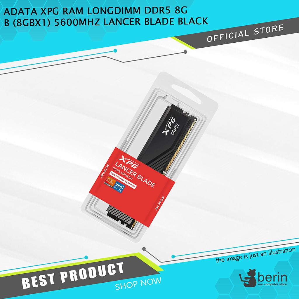ADATA XPG RAM LONGDIMM DDR5 8GB (8GBX1) 5600MHZ LANCER BLADE BLACK