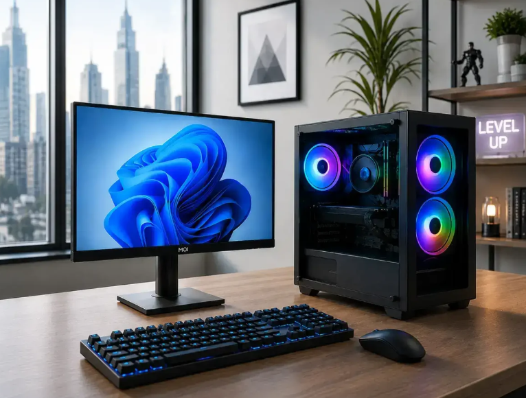 PC Rakitan AMD Ryzen 5 + Monitor
