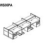 Meja Workstation WS06PA