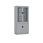 CLARITY Lemari Arsip, 2 Pintu Swing Metal + 2 Pintu Kaca TKDN 60.02%