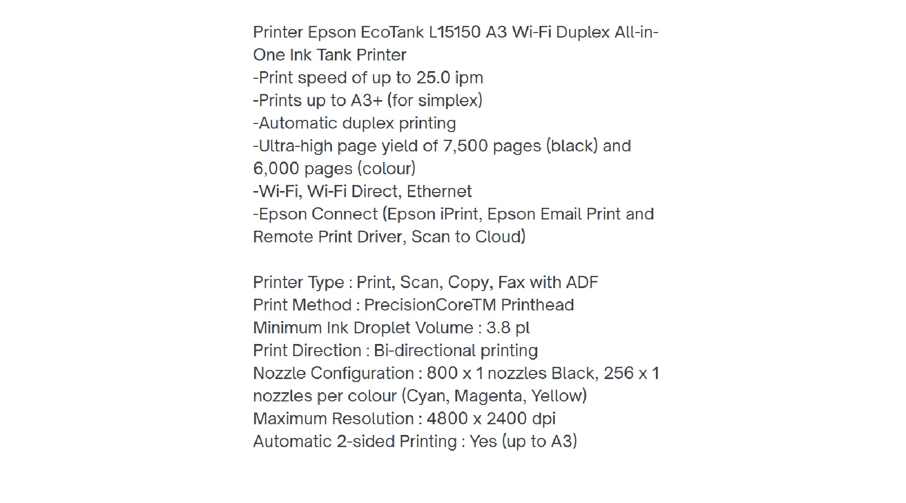EPSON L15150