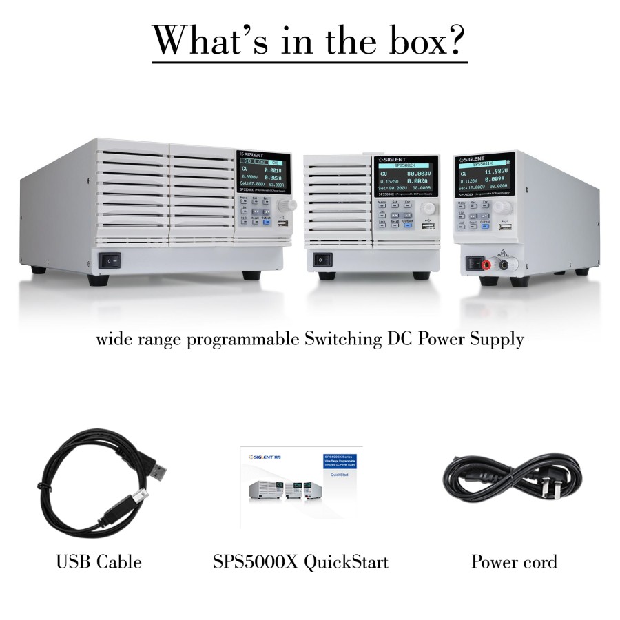 WIDE RANGE PROGRAMMABLE SWITCHING DC POWER SUPPLY SIGLENT SPS5045X