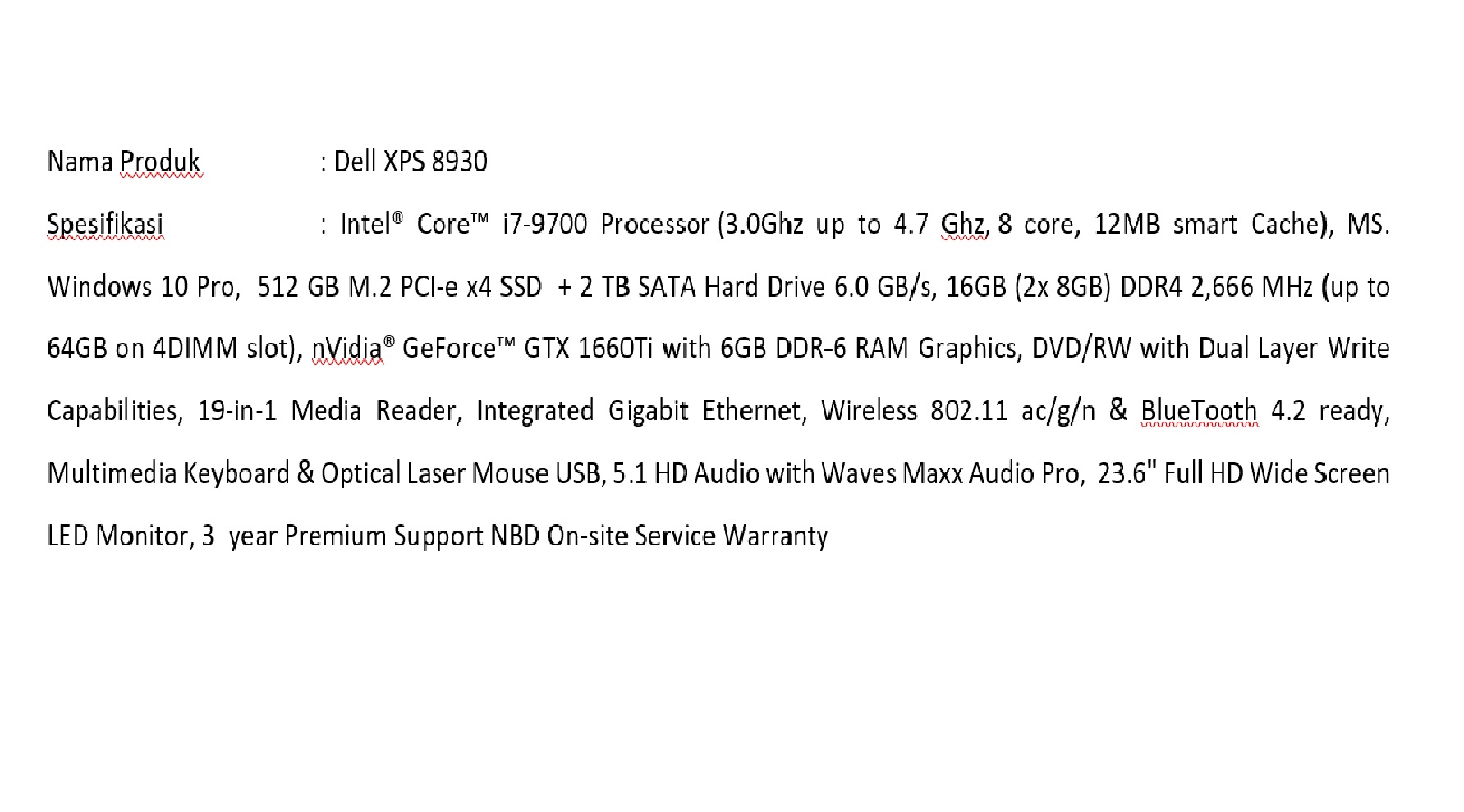 DELL XPS 8930