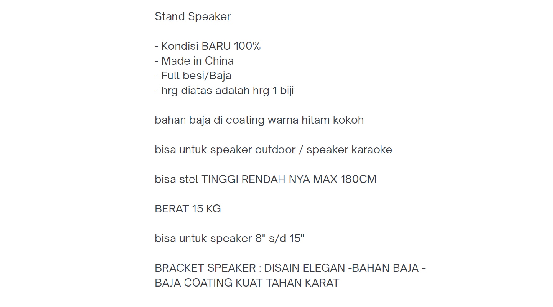 Stand Speaker SPS