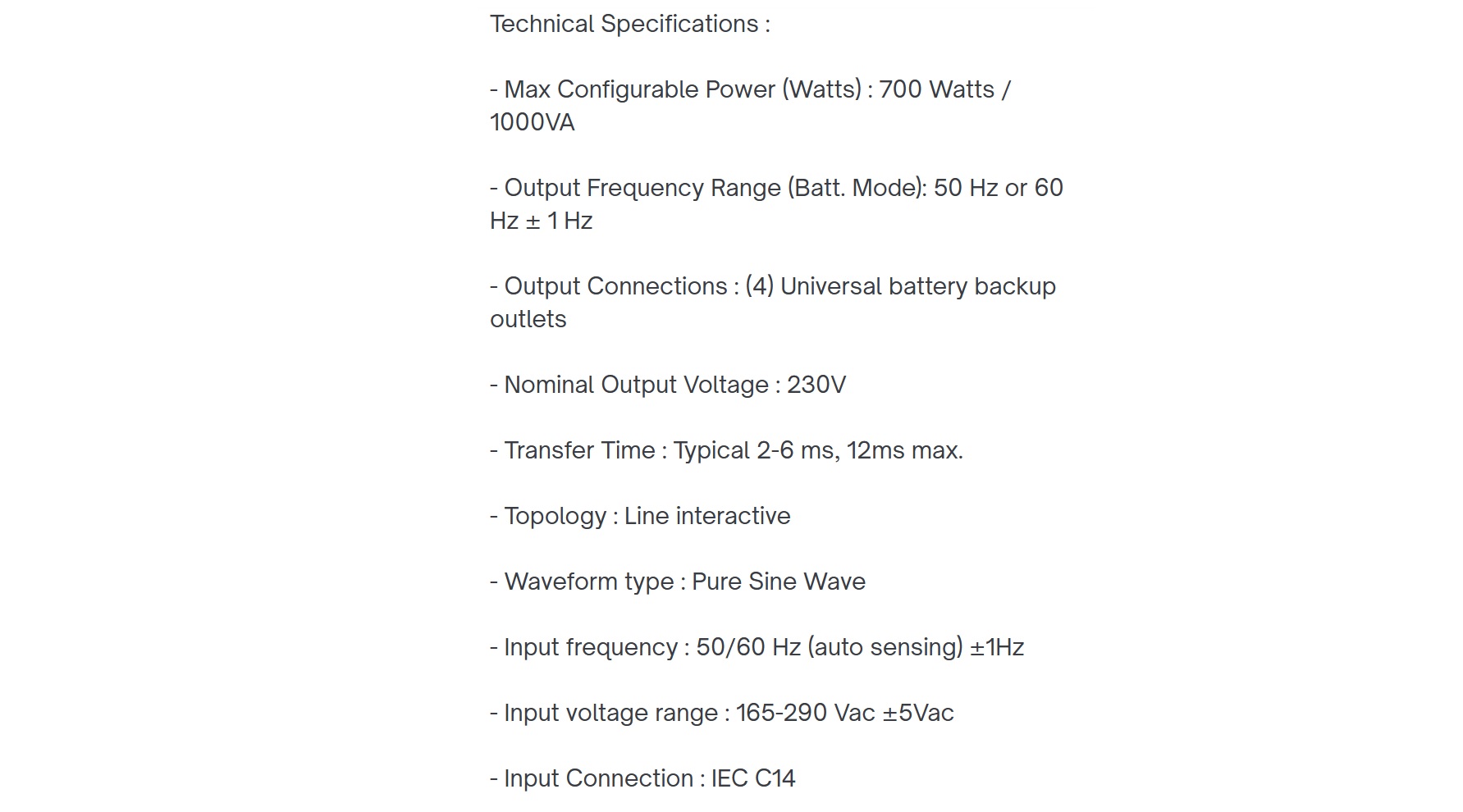 UPS APC SMV1000I-MS
