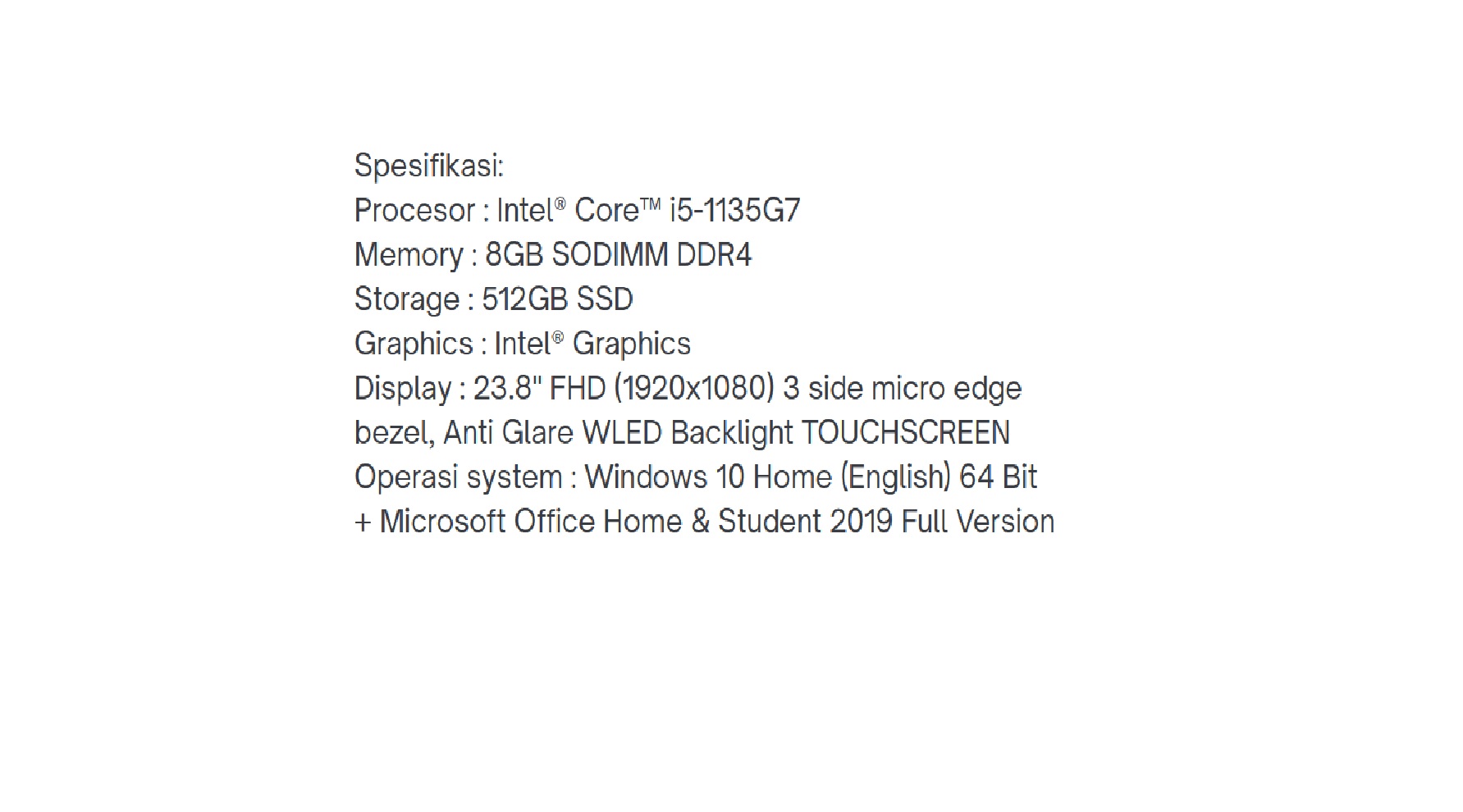 PC HP ALL IN ONE 24-DF1042D