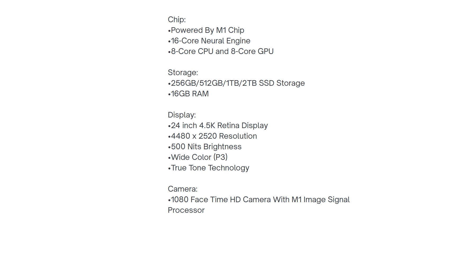 IMAC 24 R4.5KD