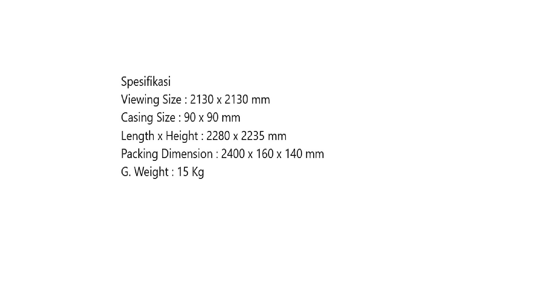 LAYAR PROJECTOR IBRIGHT 84 Inch MOTORIZED