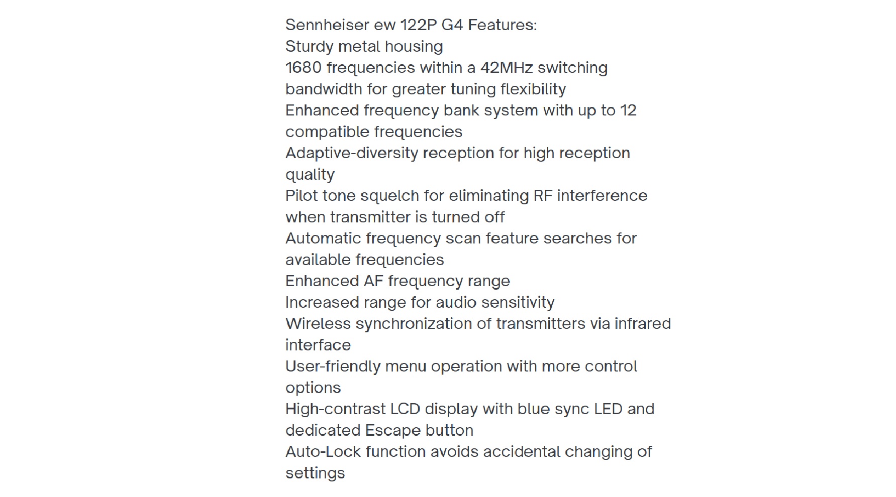 Sennheiser EW 122P G4