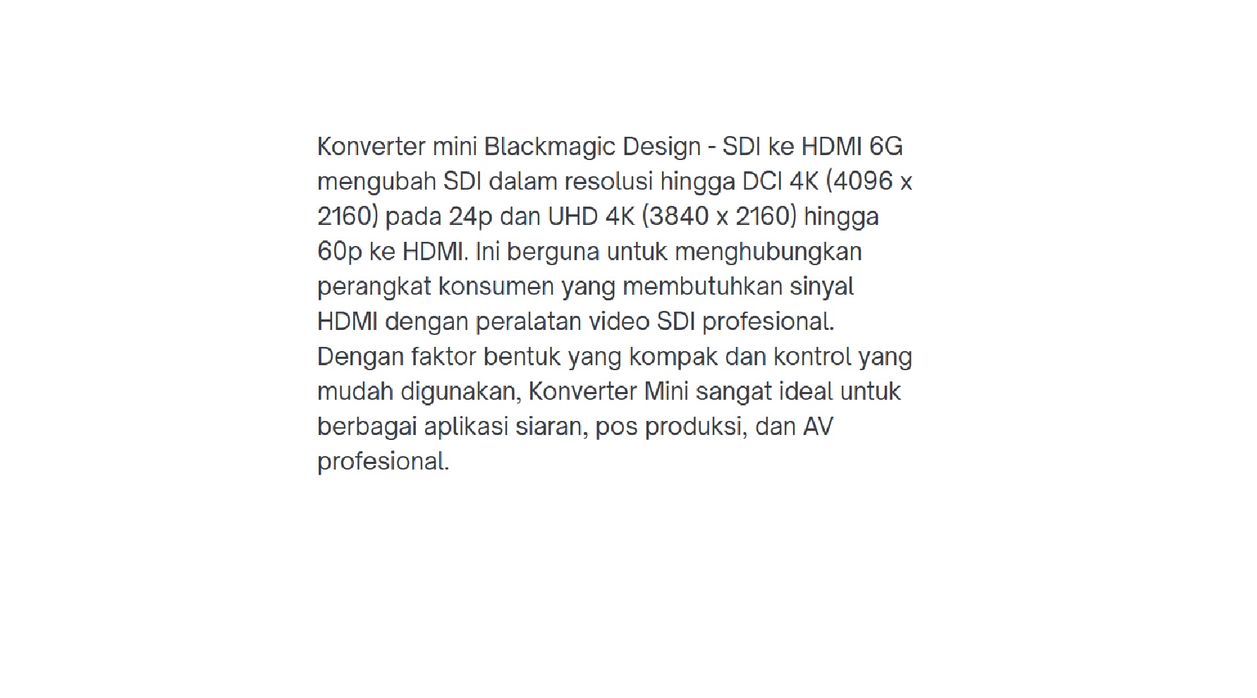 Mini Converter SDI-HDMI