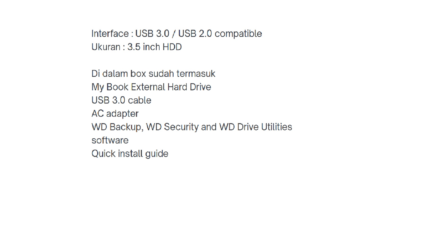 WD MYBOOK - WDC MY BOOK DESKTOP3.5 Inch 8TB