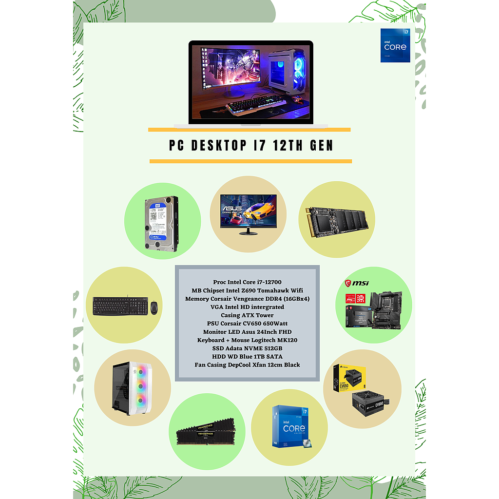 PC Desktop i7-12700
