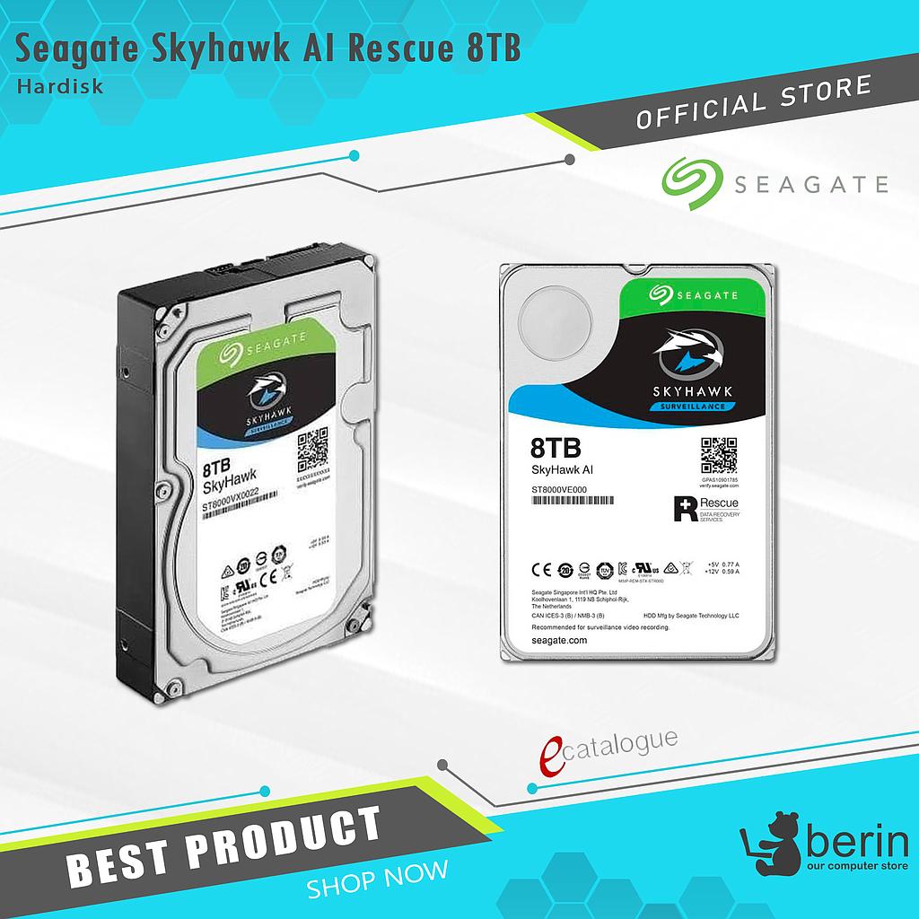 Seagate Skyhawk AI Rescue 8TB ST8000VE000 3.5Inch HDD SATA MFI