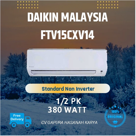 AC DAIKIN MALAYSIA 0,5 PK FTV15CXV14