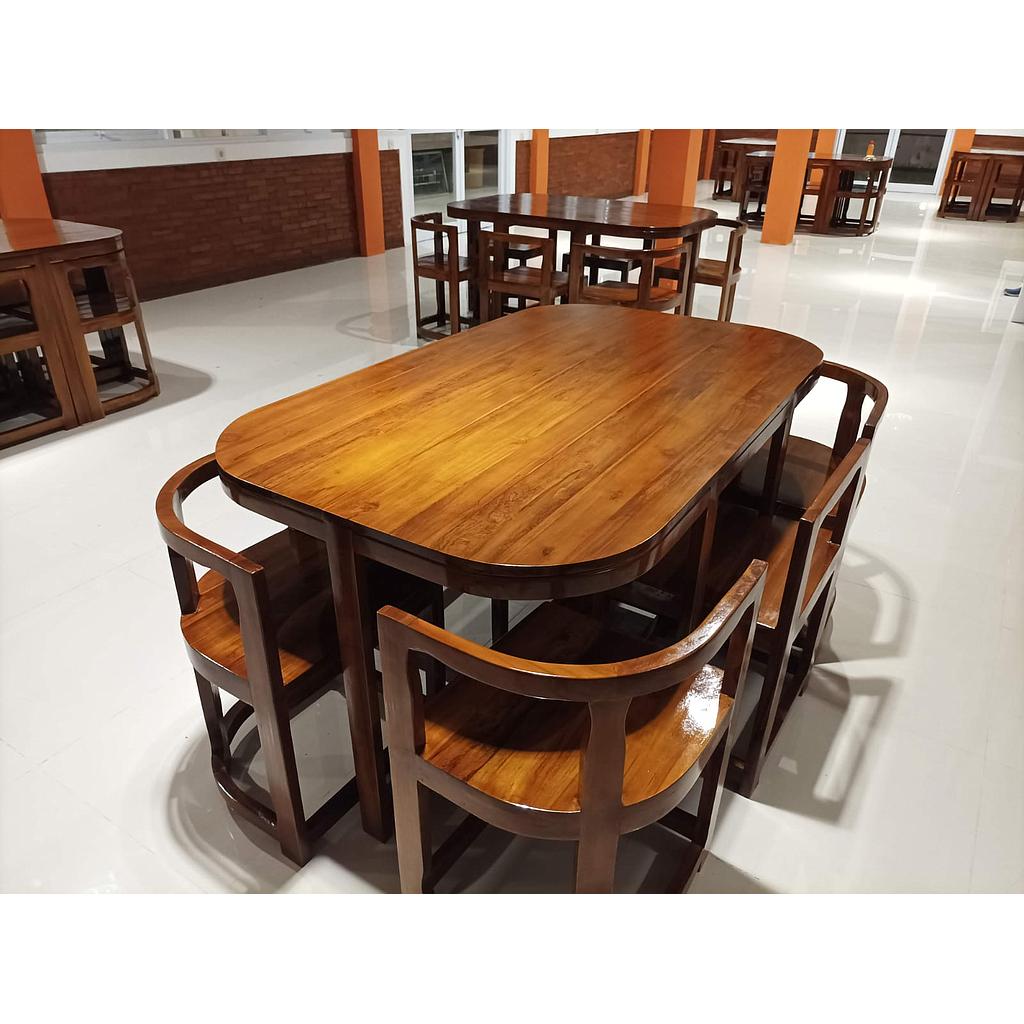FURNITURE MEJA MAKAN DAN KURSI