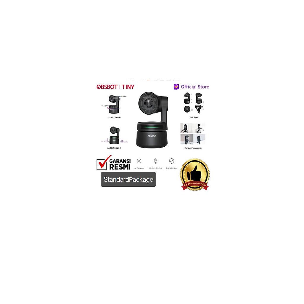Obsbot Tiny AI Powered PTZ Webcam