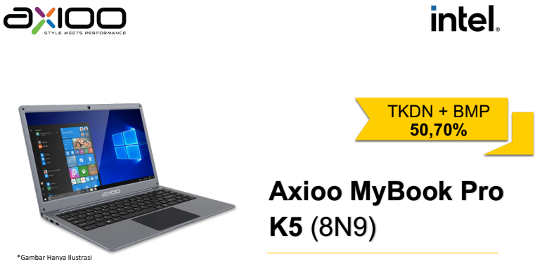 Axioo MyBook Pro K5 (8N9) TKDN