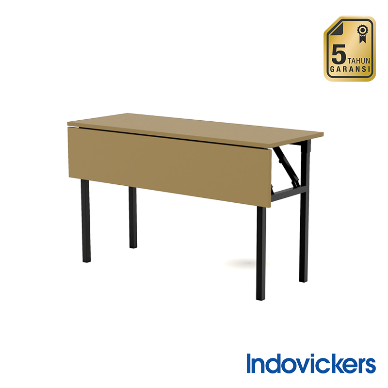 INDOVICKERS Folding Table Training Rectangular 48”(W) x 18”(D) x 29”(H) HPL, Modesty HL