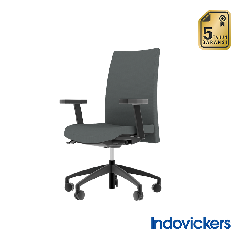 INDOVICKERS YUMA 2.0 Nylon Starbase, Midsyncro tilt Mech, Adj Height Arm, Mid Back – Fabric