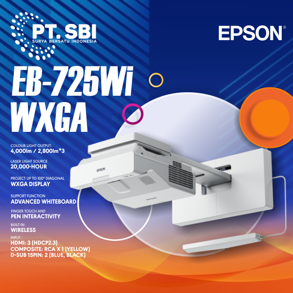 PROJECTOR EPSON EB-725Wi