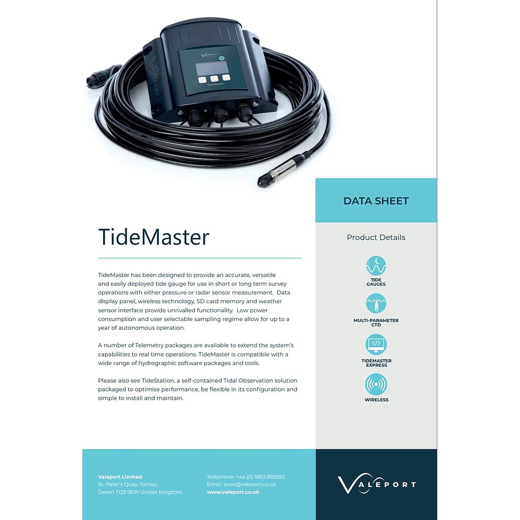 Valeport Tidemaster Portable Water Level Recorder Set