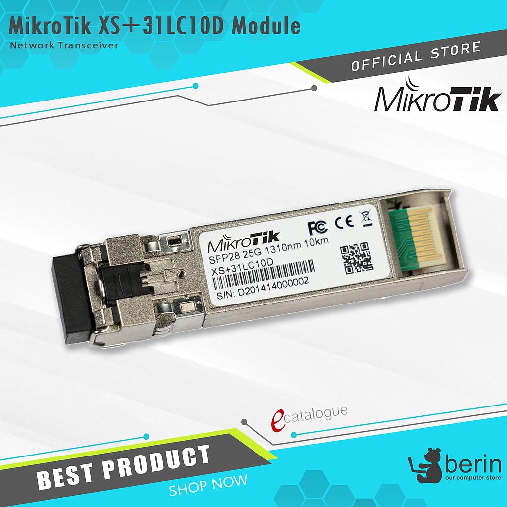 MikroTik XS+31LC10D Module 1.25G SFP 10G SFP+ and 25G SFP28 Combined