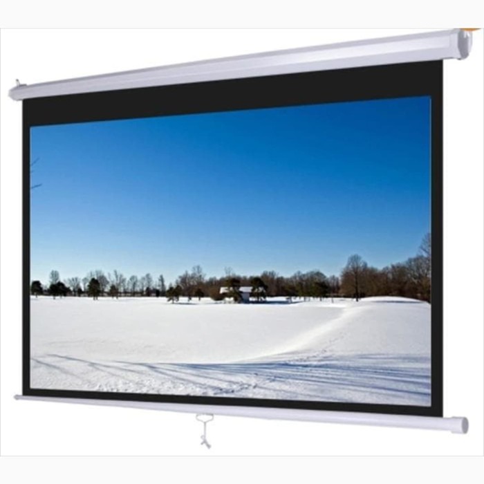 Brite Screen Wall Manual 96inch (244x244cm) (TKDN = 40%)