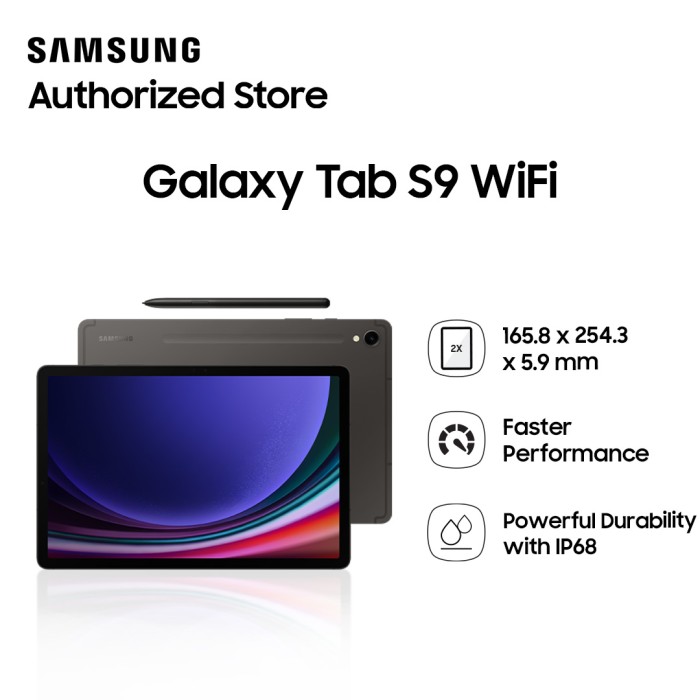 Samsung Galaxi Tab S9 Wifi 128GB (TKDN : 38.20%)