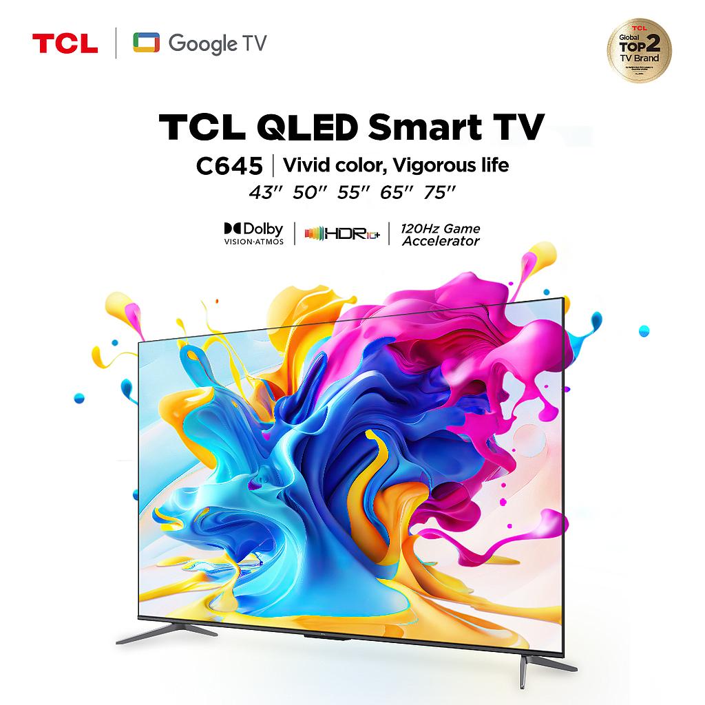 TCL GOOGLE TV 75 inch 4K QLED UHD 75C645