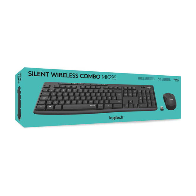 Keyboard + Mouse Logitech Wireless Silent MK295