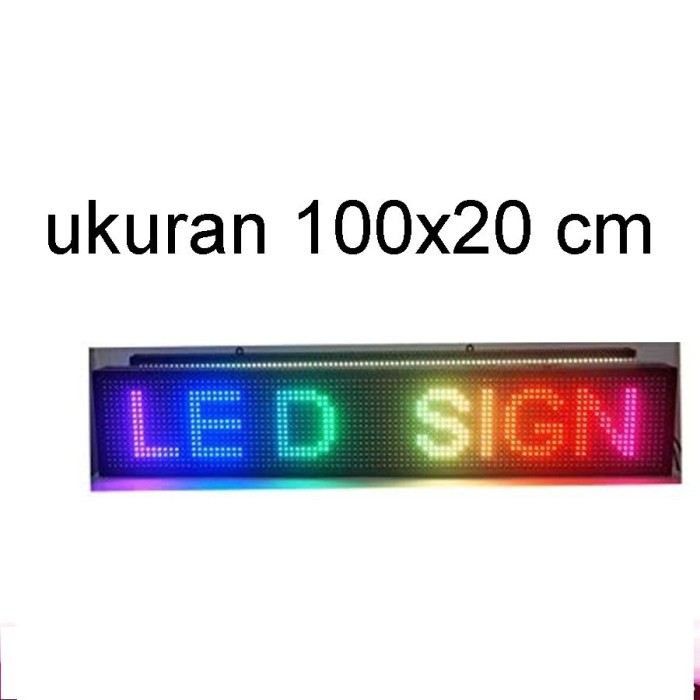 Running Text Full Color 100cm x 20cm