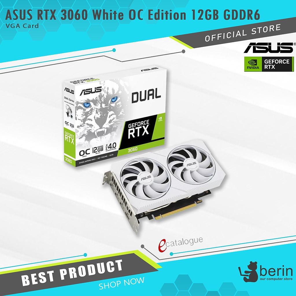 VGA ASUS DUAL RTX 3060 White OC Edition 12GB GDDR6