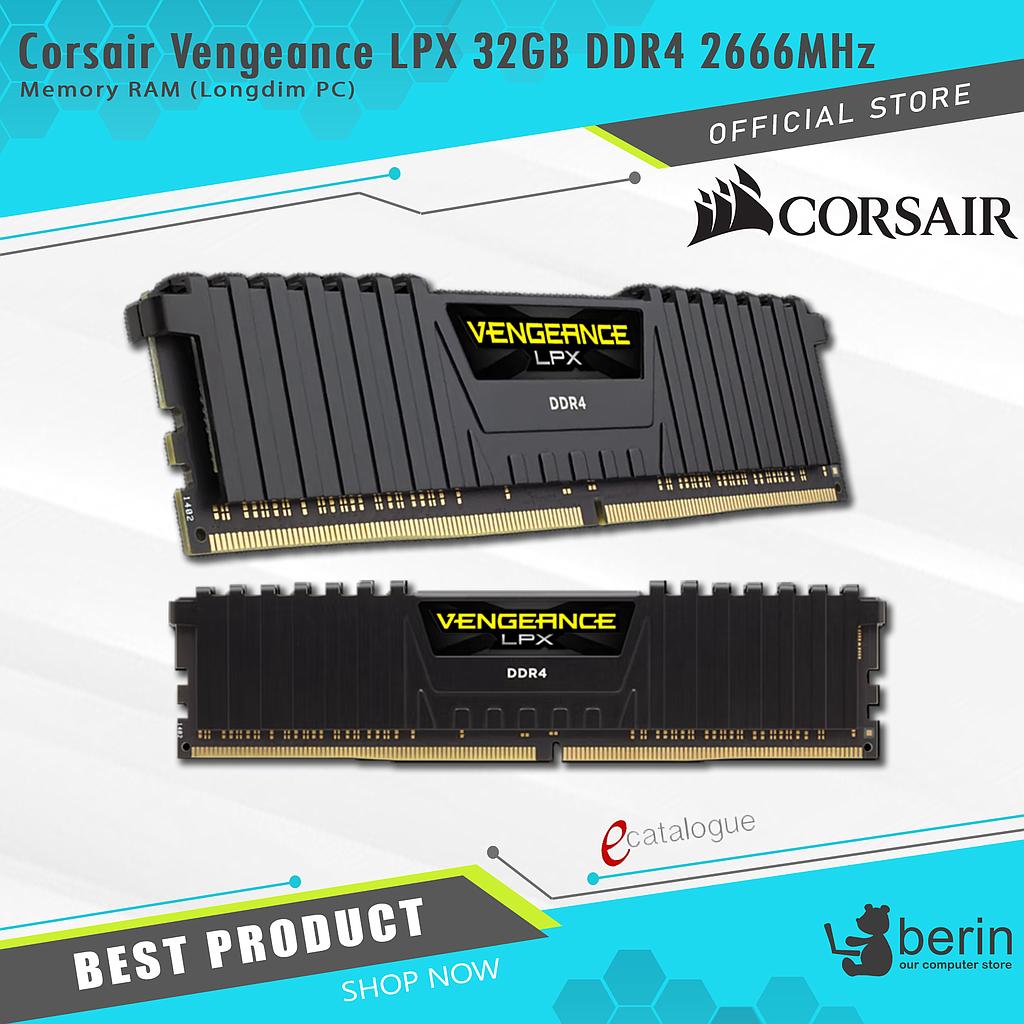 Corsair Vengeance LPX 32GB DDR4 2666MHz (CMK32GX4M1A2666C16) (N-33)