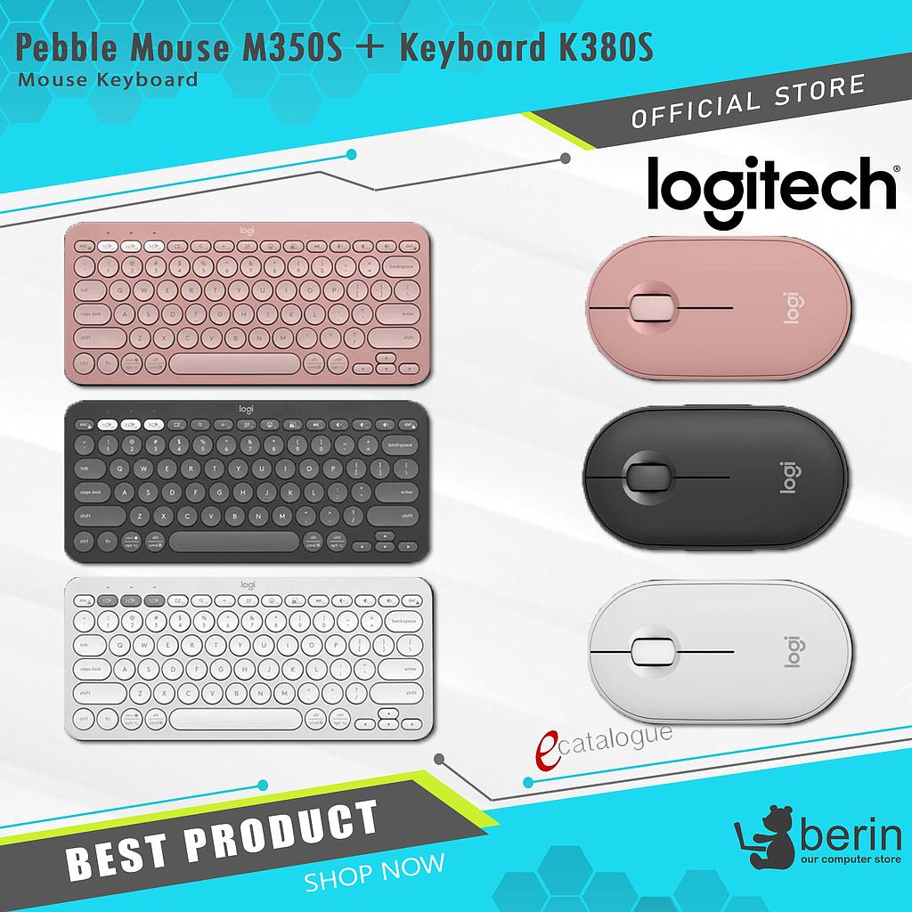 Logitech Pebble Mouse M350S + Keyboard K380S (N-112)